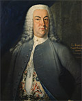 Gemälde Gottsched, L. Schorer 1744