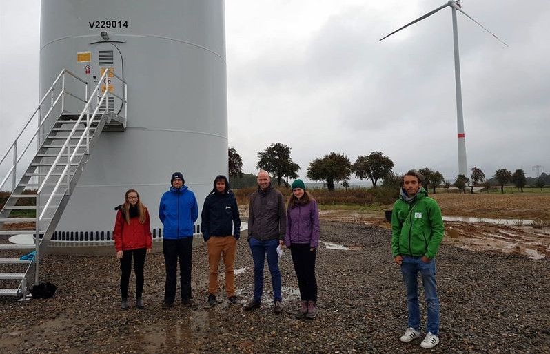 Multiplee visits wind farm Mohlis