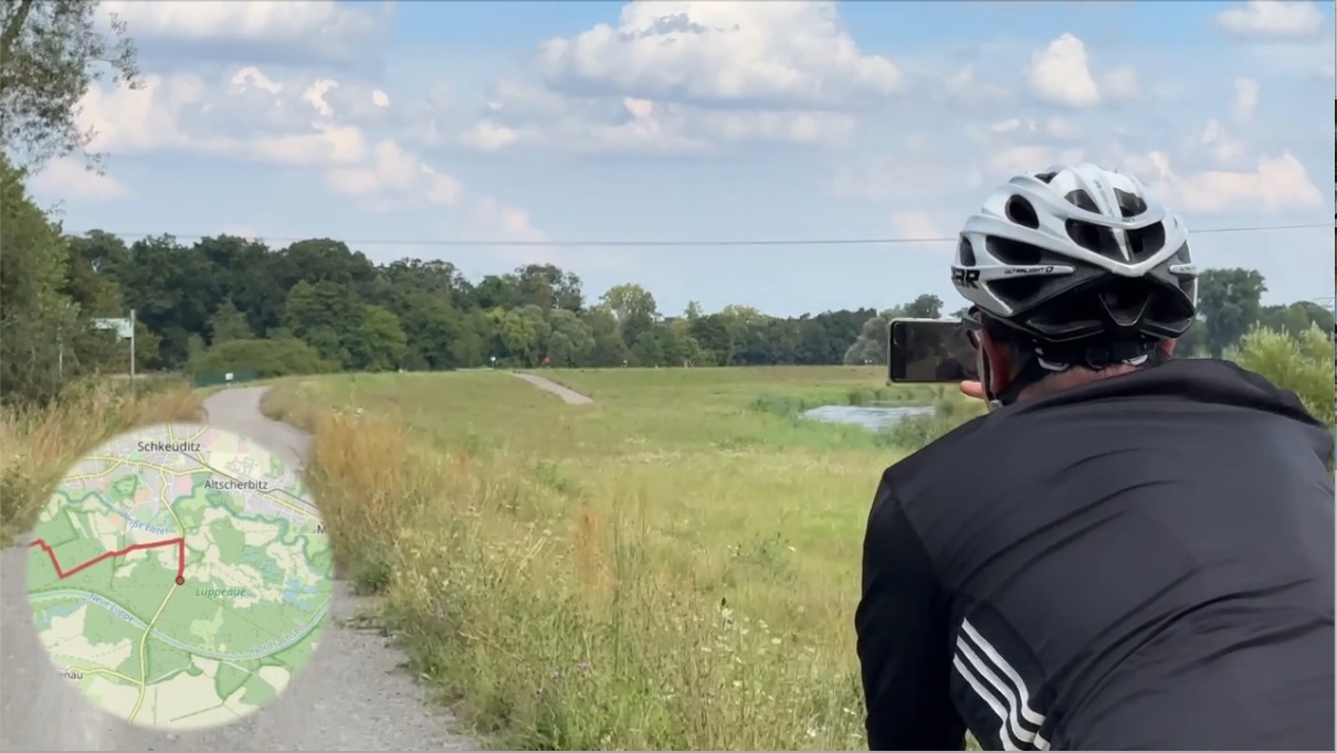 Bild der Fahrradtour von Halle nach Leipzig