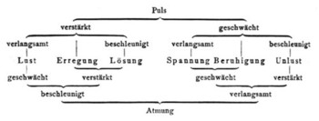 Korrelation von Physiologie und Gefühlsdimensionen nach Wundt